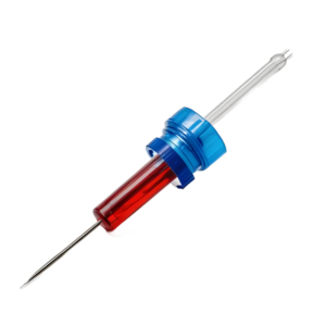 Red liquid blue cap clinical