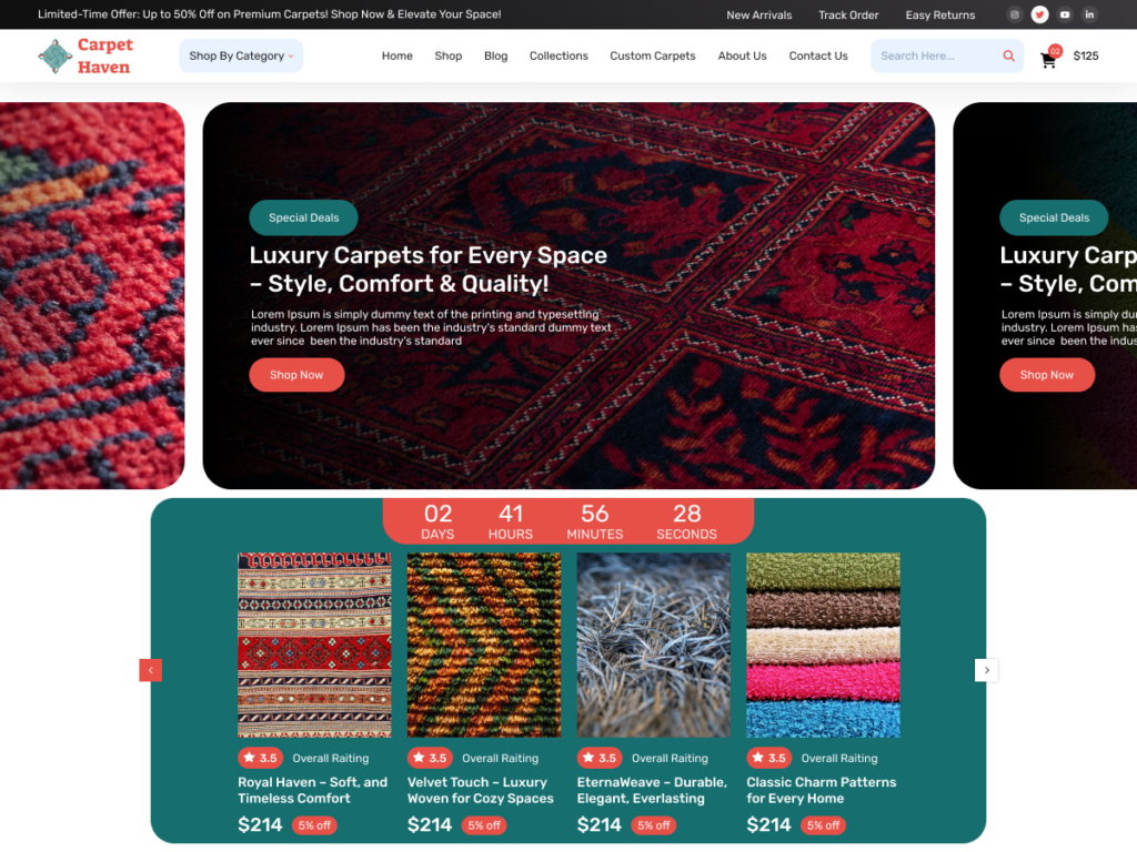 Free Carpet WordPress Theme