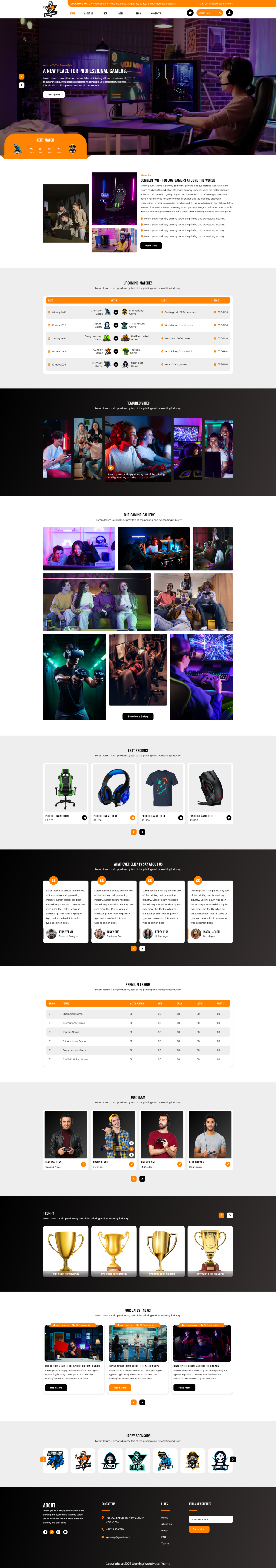 Games WordPress Theme