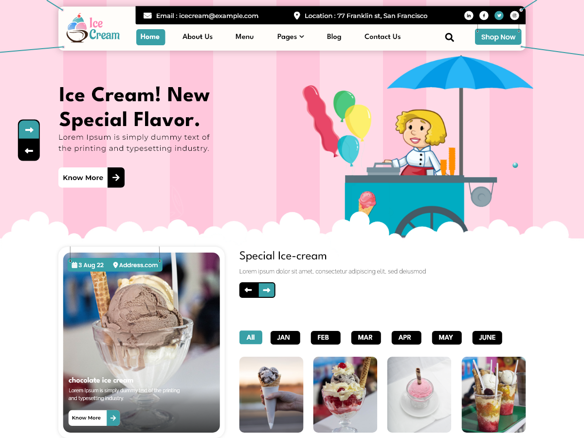 Ice Cream Dish