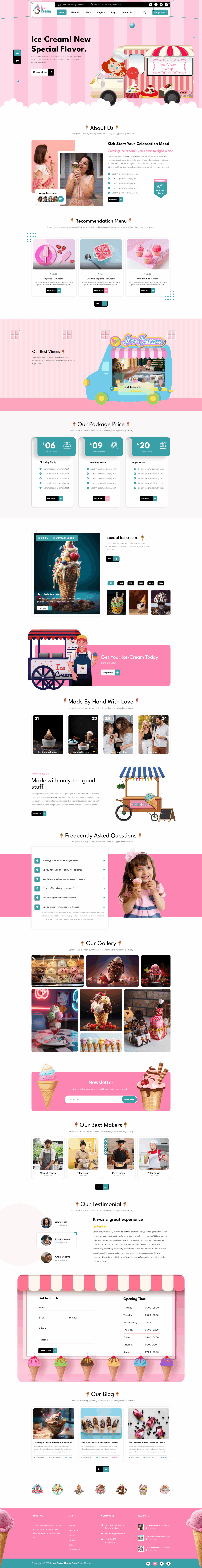 Ice Cream WordPress Theme