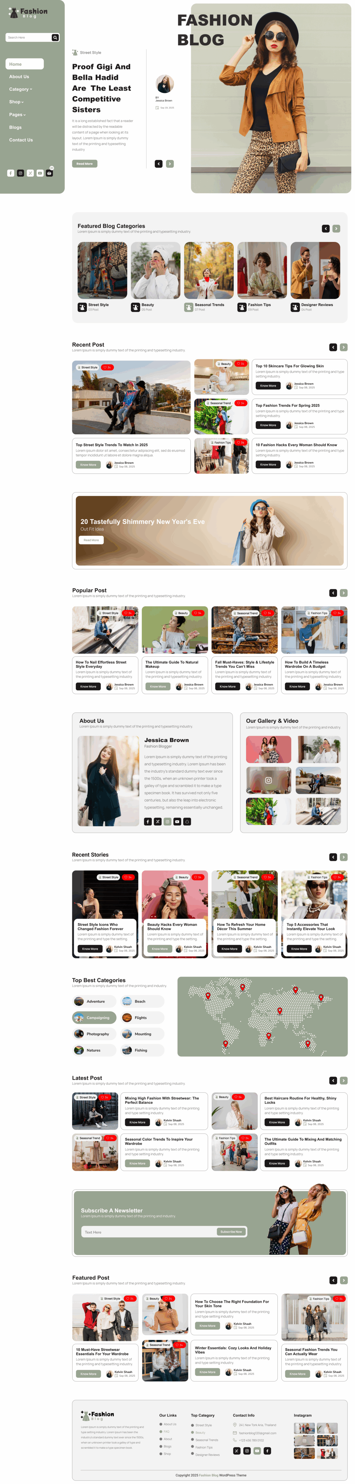 Image of Fashion Blog WordPress Theme