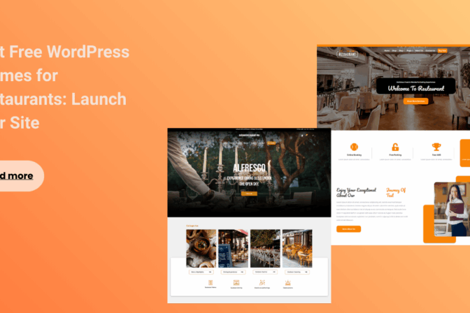 Best Free WordPress Themes for Restaurants: Launch Your Site
