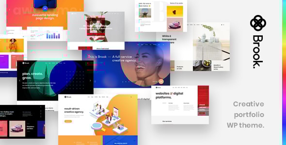  Brook – Creative Portfolio Sketch Template