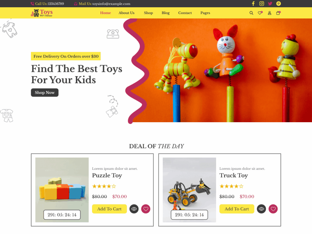 Free Kindergarten WordPress Theme