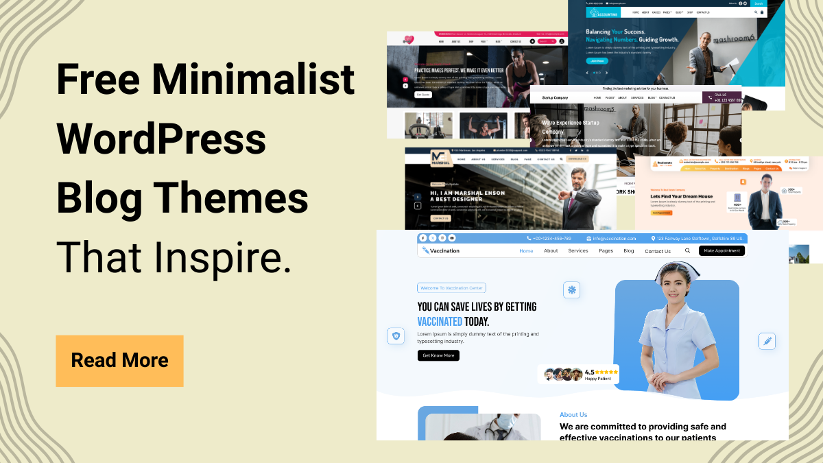 Free Minimalist WordPress Blog Themes That Inspire.