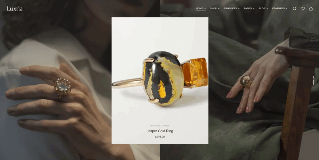 Luxria - Modern Jewelry Store WordPress Theme