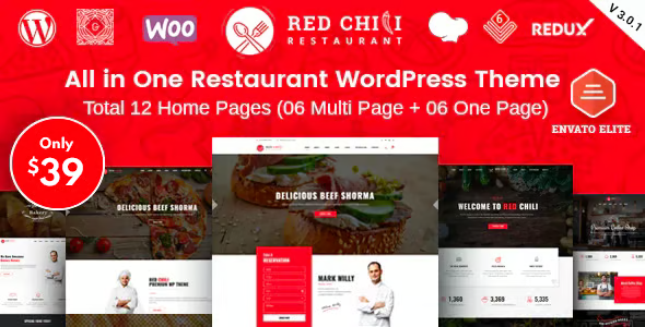  RedChili – Restaurant WordPress Theme