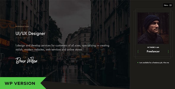 Resumo – Personal Portfolio WordPress Theme