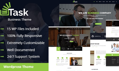 Task – Business & Corporate WordPress Theme