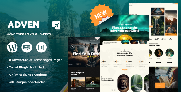 Advenx – Adventure Travel & Tourism WordPress Theme– Bold & Experience-Driven