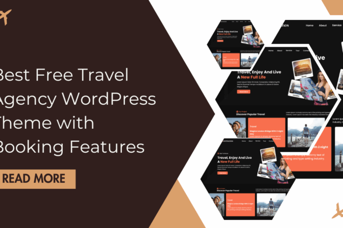 Best Free Travel Agency WordPress Theme with Booking Features