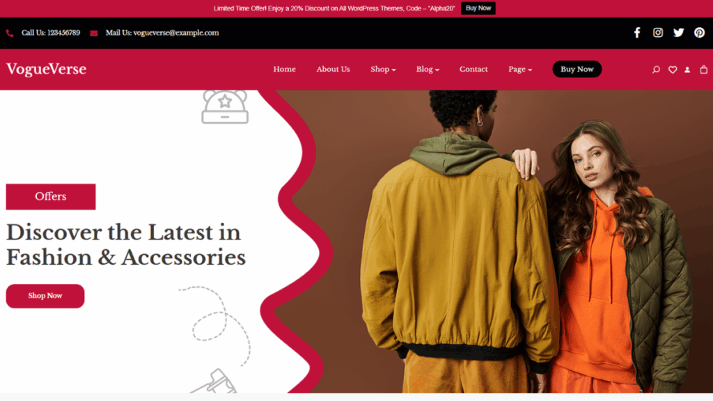 Fashion Store WordPress Theme