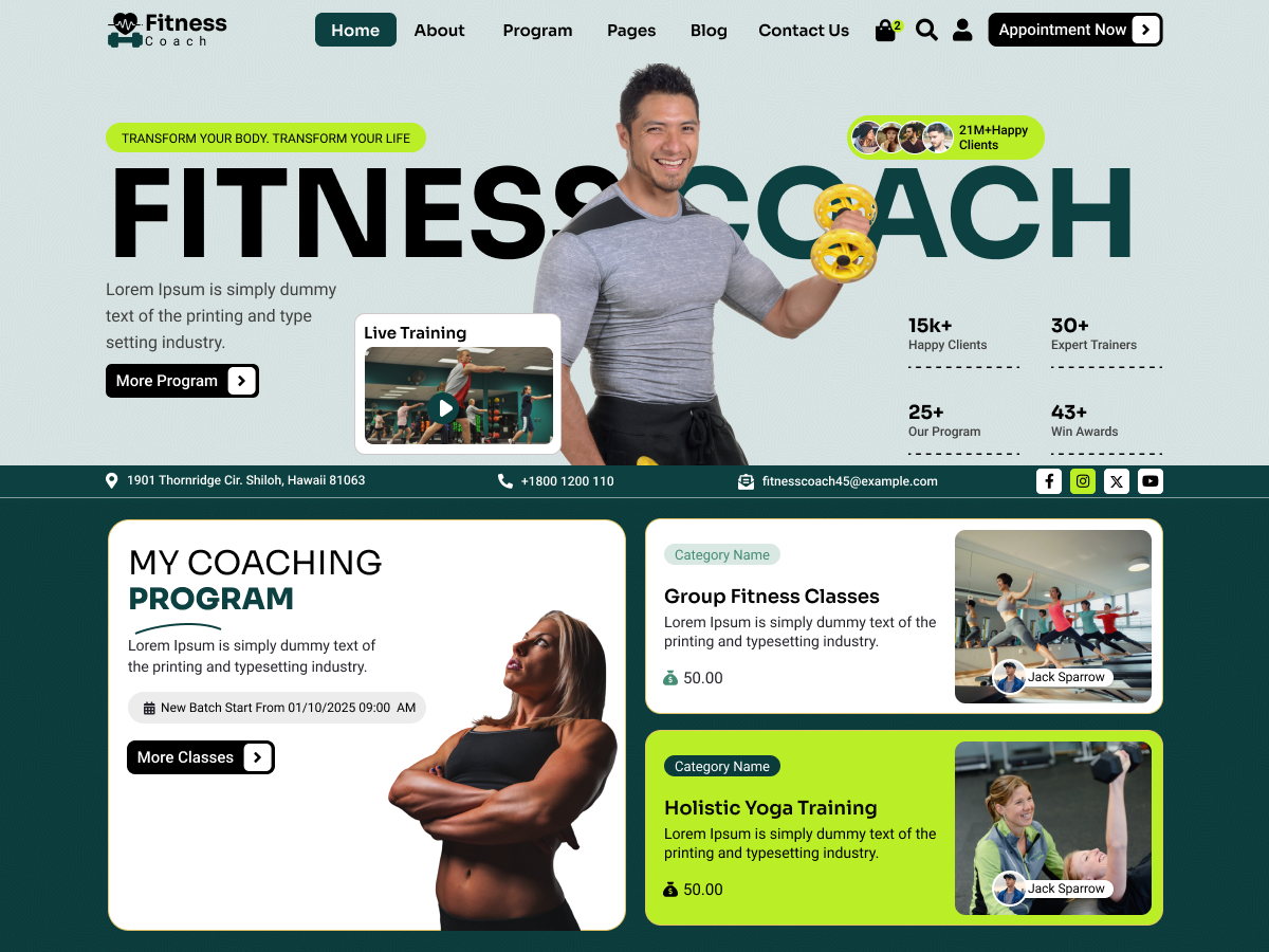 Fitness Gym Coach