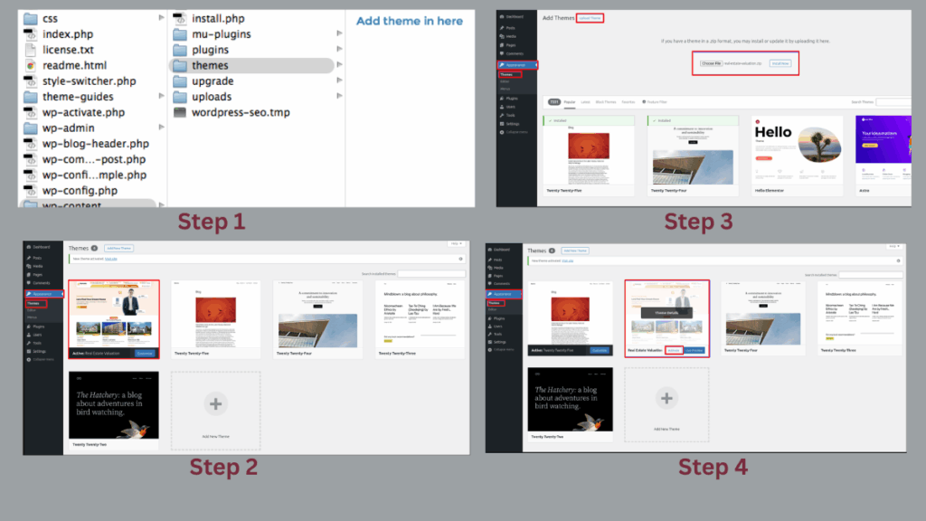 Install Downloaded Theme Using FTP (File Transfer Protocol)