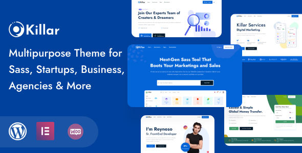  Killar – Multipurpose SaaS Startup & Agency Theme