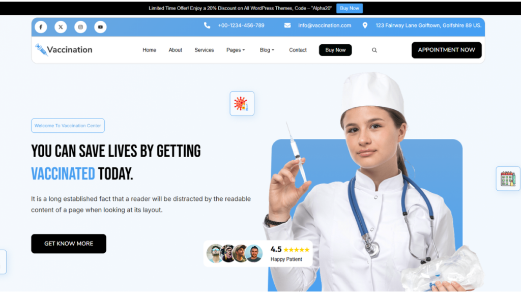 Vaccination WordPress Theme