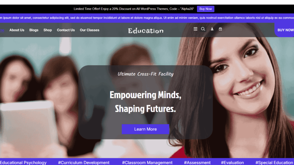 Free Educator WordPress Theme