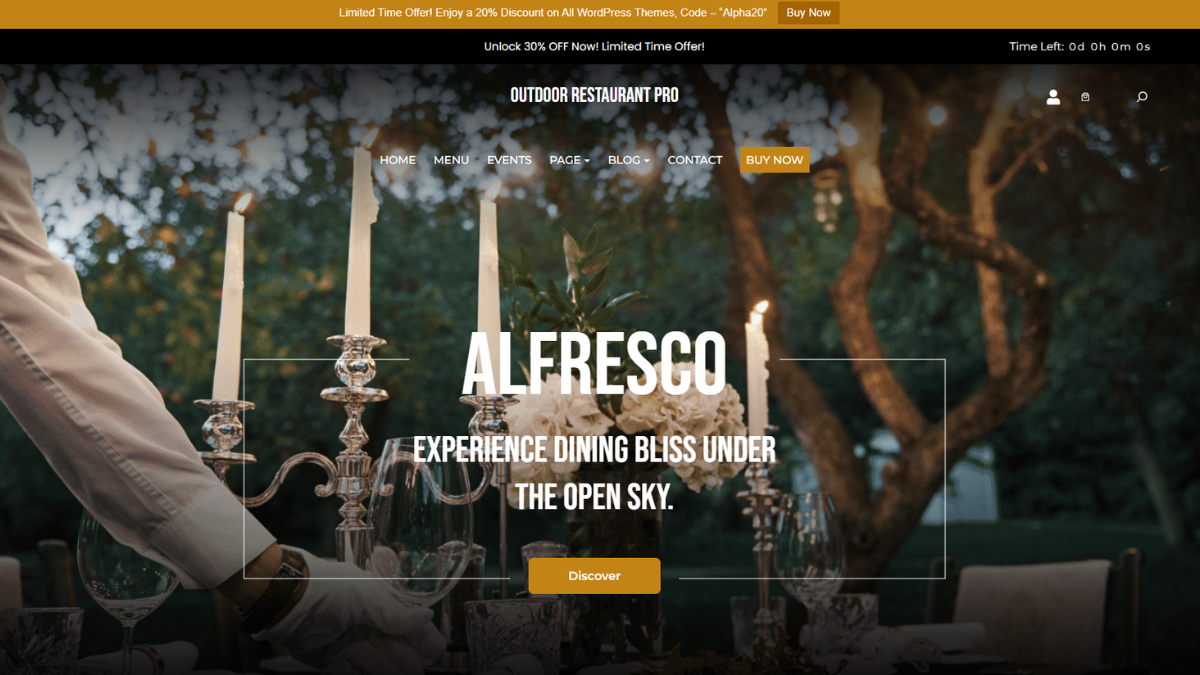 Free Restaurant WordPress Theme