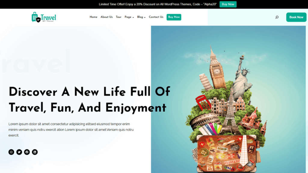Free Tour WordPress Theme