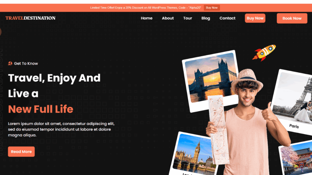 Free Travel WordPress Theme