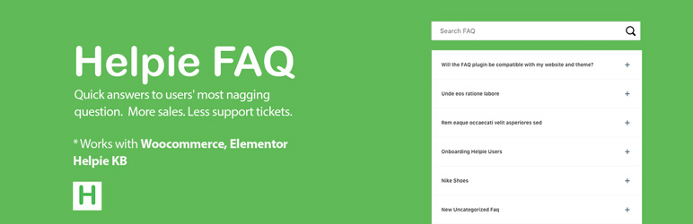 Helpie WordPress FAQ Accordion Plugin