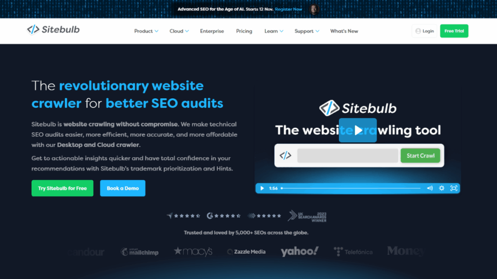 Sitebulb audit tool
