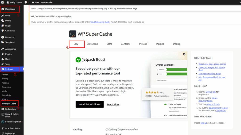 WP Super Cache: Steps to Clear Cache