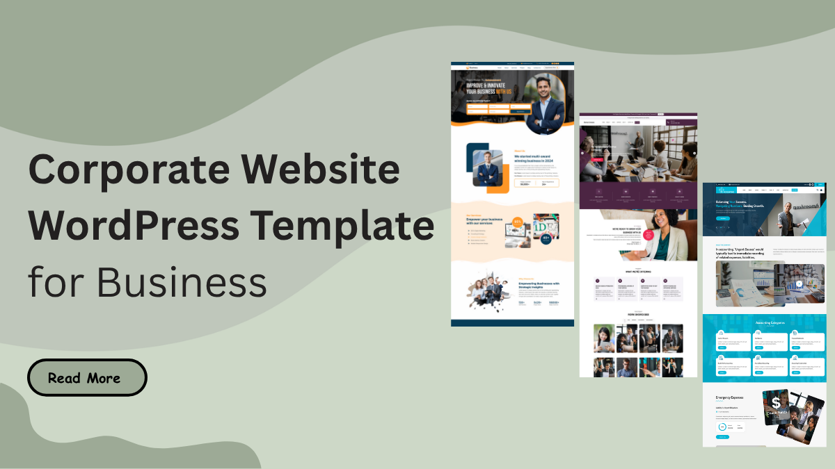 Corporate Website WordPress Template for Business