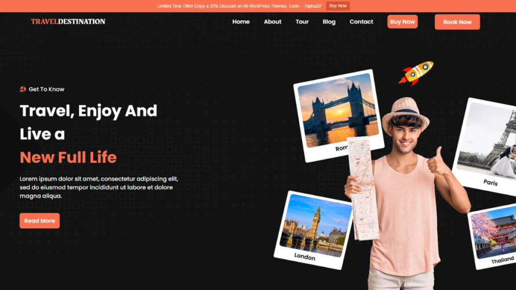 Free Travel WordPress Theme