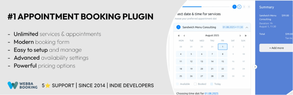 Appointment Booking & Scheduling Plugin