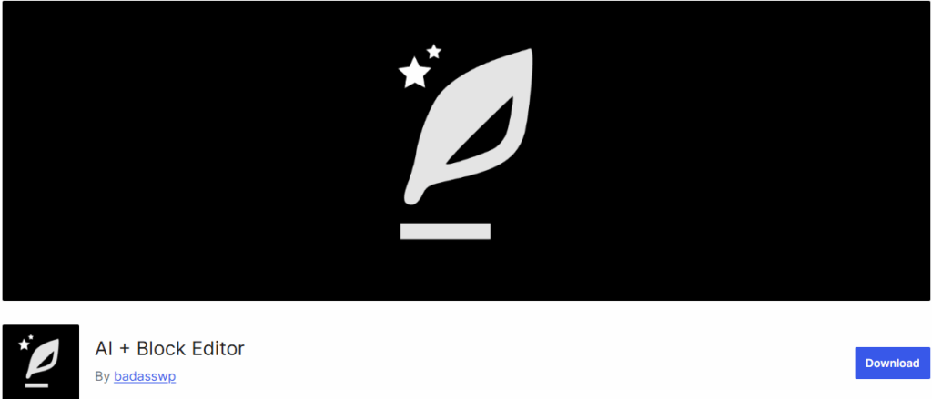 AI + Block Editor