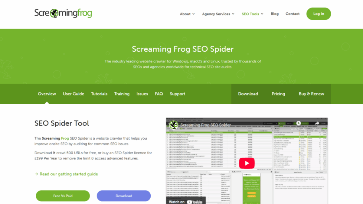 Screaming Frog SEO Spider