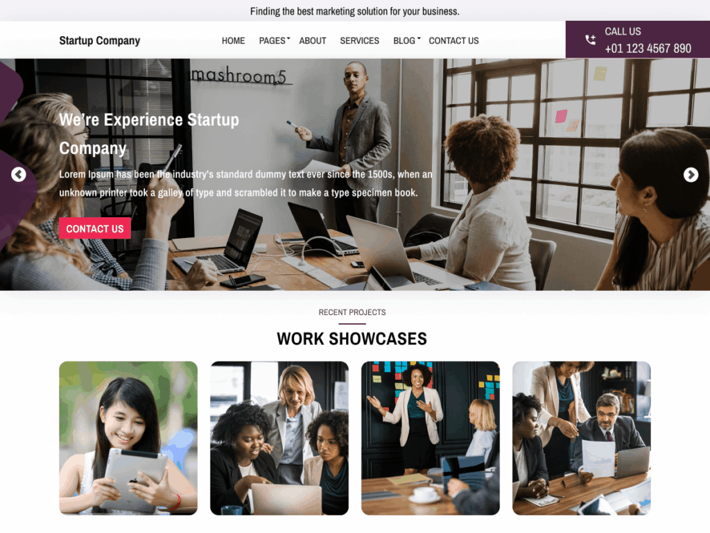 Tech Startup WordPress Theme
