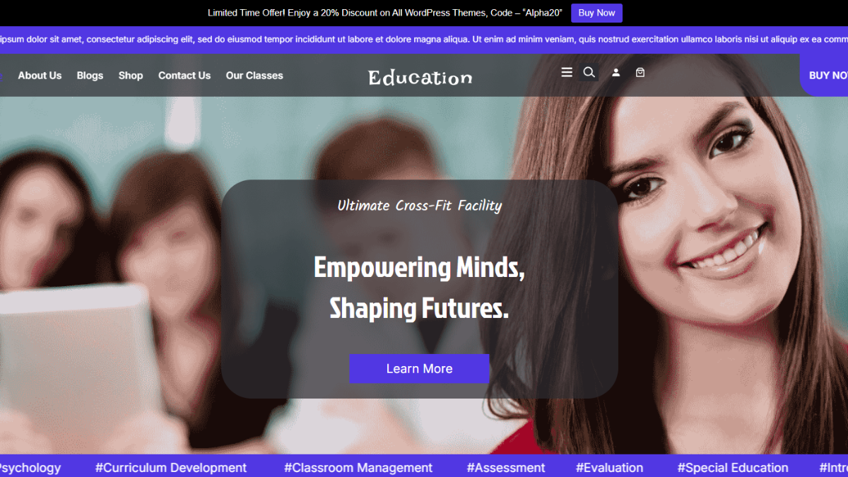 Academy WordPress Theme

