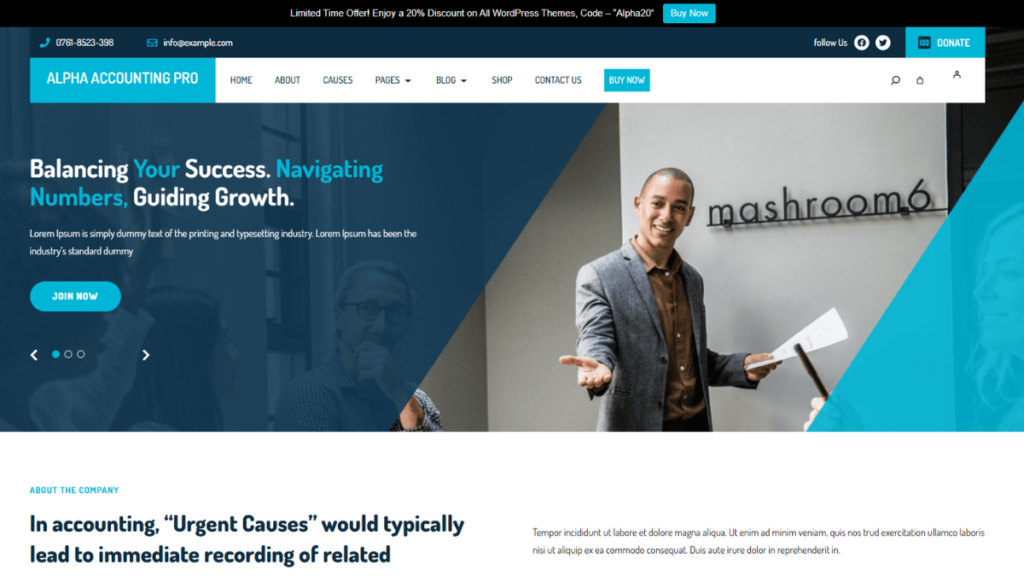 Accounting Services WordPress Theme