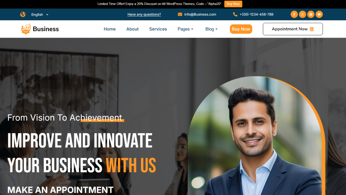 Corporate Business WordPress Theme