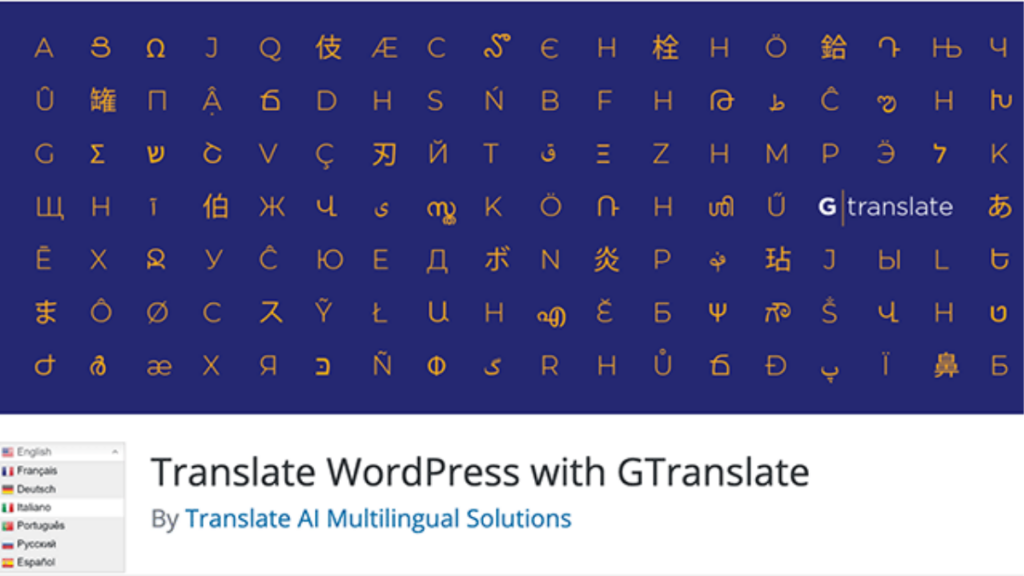 Translate WordPress with GTranslate