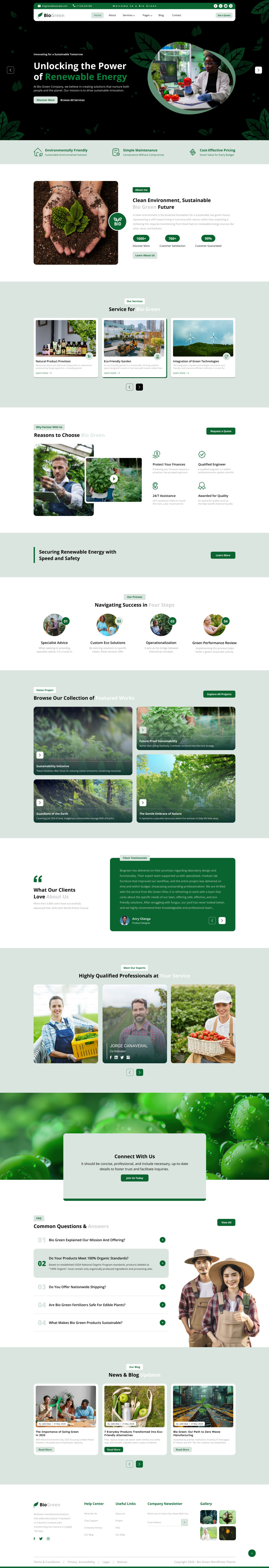 Green Farm WordPress Theme