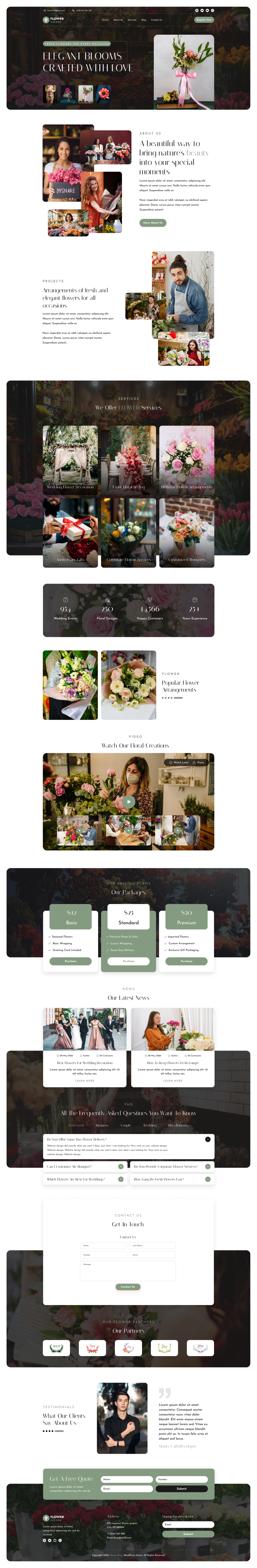 Floral WordPress Theme